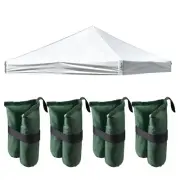 InstaHibit 10x10 Ft Pop up Canopy Top with 4 Sand Weight Bags Outdoor Camping