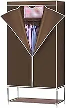 Coat Stand Freestanding Wardrobe Solid Wood Bracket Temporary Closet Portable Closet Storage Organizer Porch Dormitory Cloakroom 175 x 90 x 45 cm (Size: 175 x 90 x 45 cm Color: B