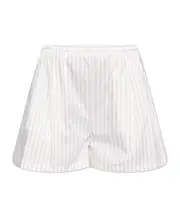 Marni Striped Pattern Elastic Waist Shorts IT40,IT38 cream