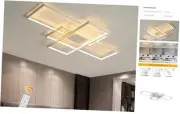 Modern Ceiling Light Dimmable LED Chandelier with Remote Control,50W 3-Layer