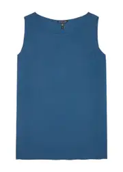 Eileen Fisher Silk top - Blue - XL (UK 22 / Xxl) XL (UK 22 / XXL)