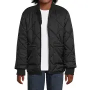 Wonder Nation Boys Bomber Jacket Size XS (4-6) NWT Color: Black Soot