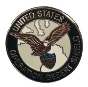 United States Operation Desert Shield Motorcycle Hat Cap Lapel Pin M-615