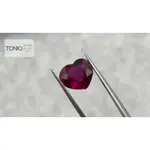 6.09克拉❤️天然無燒❤️玫瑰石榴石❤️紫紅色💜SI愛心刻面💜RHODOLITE GARNET💎東牛吳吳💎天然寶石💎