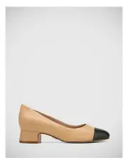 [Wittner] Edithe Leather Pump in Beige/Black
