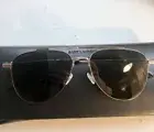 Saint Laurent Classic Aviator Sunglasses Gradient Lens Silver Frame