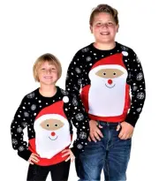 SOCAL LOOK Kids Ugly Christmas Sweater - Funny Holiday Pullover for Boys & Girls