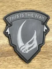 Mudhorn Mandalorian Patch PVC Hook Loop Tactical Morale Bounty Hunter Star Wars
