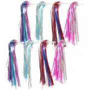 4 Pairs Tassel Ribbons Scooter Bike Handlebar Streamers Colored Bike Streamers