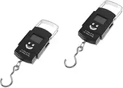 [QWDSGFWS] 2pcs Spring Balance Weight Scale for Packages Hanging Scale Luggage Scale Weighing Scale for Luggage Hanging Weight Scale Home Supplies Fruit Scale Number Stainless Steel Travel/1229