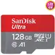 SanDisk 128GB 128G microSDXC Ultra【140MB/s】SDXC U1 C10 SDSQUAB-128G 手機記憶卡