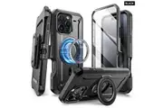 For Iphone 16 Pro Max 6.8 Ub Pro Mag Full Body Rugged Phone Case With Built-In Screen Protector Belt-Clip