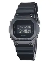 Casio G-SHOCK Digital Metal Bezel Alarm Flash Alert GM-5600UB-1 200M Mens Watch