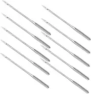COOPHYA 10pcs Metal Needles for Sewing Machine Embroidery Machine Needles Side Opening Darning Wear-Resistant Sewing Supplies