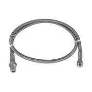 FITOK PTFE-Lined Braided Hose 3/8 MNPT x Female JIC 37° Swivel 316 SS 60 in Long