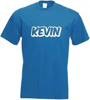[Kiwistar] Kevin First Name Boys T-Shirt Printed Design Print Gift Idea