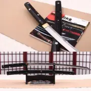 Folded Steel Clay Tempered Shirasaya Kill Bill Katana Sword RealJapanese Samurai