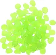 200pcs Glow Dark Pebbles Luminous Decorative Rocks for Fish Tank Garden and Non Electric Stones for Safe Walkways and Unique Decor