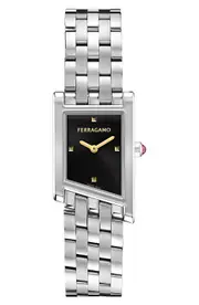 FERRAGAMO Asymetrique Bracelet Watch, 22mm x 36mm in Stainless Steel at Nordstrom One Size