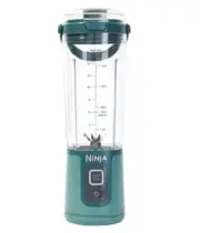 Ninja Blast 18oz Portable Blender with Flat Lid and Blade Cover-Forest Green-NEW