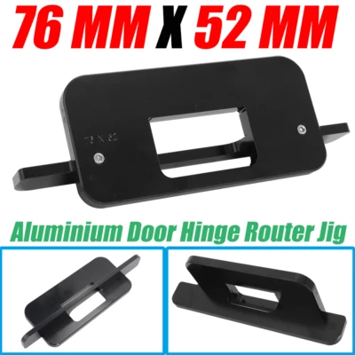 76mm X 52mm Door Hinge Router Jig Aluminium Jig Installation Tool