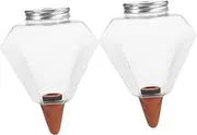 PHENOFICE 2Pcs Automatic Watering Device Creative Self Watering Insert for Plants Durable Drip Irrigation Tool for Succulents Houseplants