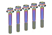 ROCKBROS Titanium Alloy Bolt M8*55mm 7pcs Headset Cap Screws Bicycle Parts
