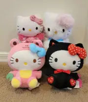 NWT Set of 4, Hello Kitty Plush