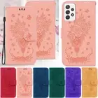 Butterfly Flowers Wallet Leather Flip Case For Samsung Galaxy S21 FE S22 S20 S10