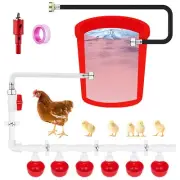 Chicken Waterer System Complete Set Pipeline Automatic Chicken Waterer System...