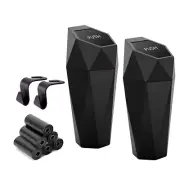 Car Cup Holder Trash Can, Leakproof Mini Trash with Lid and 90 Bags, 2 Pack for