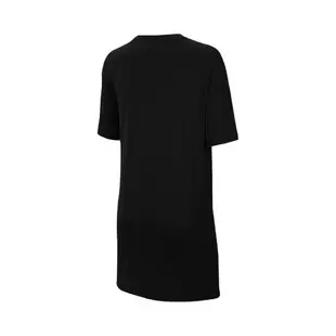 Nike 洋裝 NSW Essential Dress 黑 白 女款 長版T恤 運動休閒 【ACS】CJ2243-010