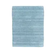 Knightsbridge Luscious Textured Cotton Soft Bath Rug Light Blue