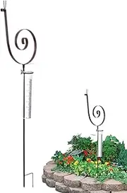 Snail Rain Gauge Metal Snail Meter Garden Stake Rain Meter | Snail Stake Rain Gauge Weatherproof Rain Gauge Decorative Stake Pair
