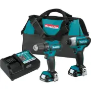 Makita Drill Impact Driver Combo Kit 12V Max CXT Lithium Ion Cordless Bundle