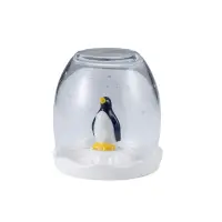 在飛比找Yahoo奇摩購物中心優惠-日本 sunart 雪球玻璃杯 - 企鵝(附蓋)