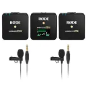 Rode Wireless GO II Compact Dual Wireless System & 2 Lavalier GO Lapel Mics