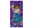 Encanto Mirabel Butterfly and Floral Purple Beach, Bath or Pool Towel, 28" X 58"