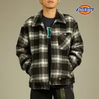 在飛比找momo購物網優惠-【Dickies】男款黑白格紋胸前口袋設計寬鬆休閒外套｜DK