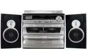 Trexonic 3-Speed Vinyl Turntable Home Stereo System -CD/Cassette Player,FM Radio