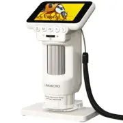 LM013 Microscope for Kids Adults, Pocket Mini Digital Microscope with 2.8" Sc...