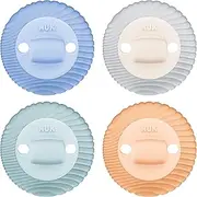 NUK Comfy Duet 100% Silicone Soother 2-in-1 BPA Free Pacifier and Teether, Unisex