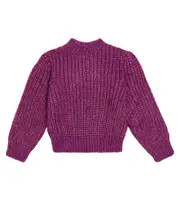 [The New Society] The New Society Ambrosia metallic knit sweater Y 8 purple