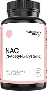 NAC Supplement N-Acetyl Cysteine 600 mg | N-Acetylcysteine 600mg | Amino Acid, Increases Glutathione, Antioxidant | Support for Liver, Lung, Fertility | 120 N-Acetyl-L-Cysteine Capsules