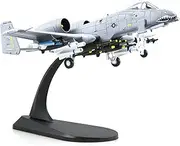 Lose Fun Park 1:100 A-10 Thunderbolt-II Warthog Diecast Airplane Model Metal Fighter Military Planes Model Airplane for Collection