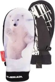 Armada Women's Carmel Windstopper Mitts XS polar cub bear kids NEW NWT