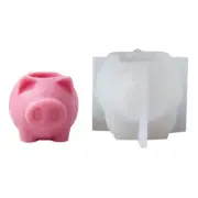 Big Nose Pig Mirror Mold Resin Casting Silicone Mold Suitable for Holder