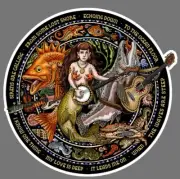 Ray Troll Mermaid - Sea Life Band Sticker