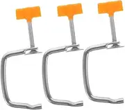 HOMOBABE 3pcs Pasta Machine Holder Replacement Clips Fixing Clamps for Hand Crank Noodle Maker Secure and Reliable Pasta Roller Tool Parts Essential Accessory