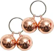4 Pack Cat & Dog Copper Bells - Pet Tracker Training | Pet Collar Accessories | Save Birds & Wildlife